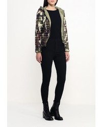 Женская оливковая куртка-пуховик от Z-Design