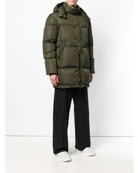 Мужская оливковая куртка-пуховик от MSGM