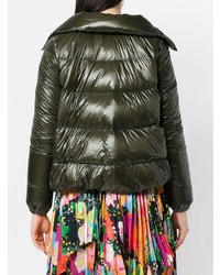 Женская оливковая куртка-пуховик от Sacai