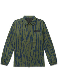 Мужская оливковая куртка-рубашка с принтом от Billionaire Boys Club