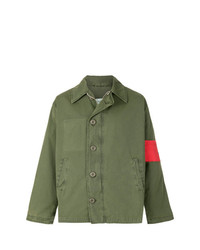 Мужская оливковая куртка-рубашка от 424