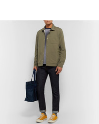 Мужская оливковая куртка-рубашка от Folk