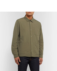 Мужская оливковая куртка-рубашка от Folk