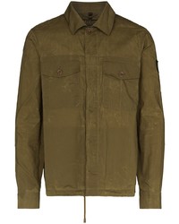 Мужская оливковая куртка-рубашка от Belstaff