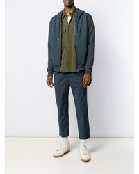 Мужская оливковая куртка-рубашка от Ami Paris