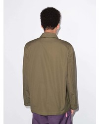Мужская оливковая куртка-рубашка от Jil Sander