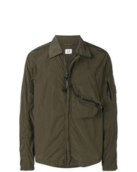 Мужская оливковая куртка-рубашка от CP Company