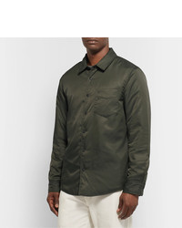 Мужская оливковая куртка-рубашка от Outerknown