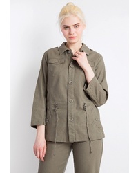Женская оливковая куртка-рубашка от FiNN FLARE