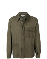 Мужская оливковая куртка-рубашка от Golden Goose Deluxe Brand