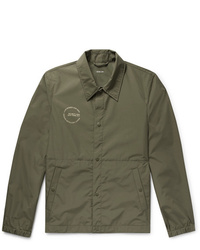 Мужская оливковая куртка-рубашка от Helmut Lang
