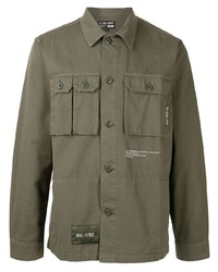 Мужская оливковая куртка-рубашка от Izzue