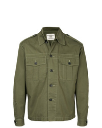Мужская оливковая куртка-рубашка от Kent & Curwen