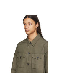 Мужская оливковая куртка-рубашка от Ps By Paul Smith