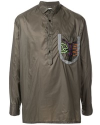 Мужская оливковая куртка-рубашка от Kolor