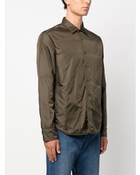 Мужская оливковая куртка-рубашка от Aspesi