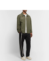 Мужская оливковая куртка-рубашка от Helmut Lang