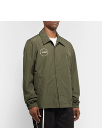 Мужская оливковая куртка-рубашка от Helmut Lang