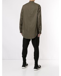 Мужская оливковая куртка-рубашка от Julius
