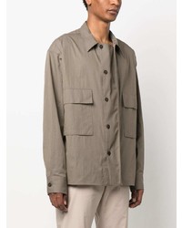 Мужская оливковая куртка-рубашка от Studio Nicholson