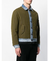 Мужская оливковая куртка-рубашка от Overcome