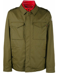 Мужская оливковая куртка-рубашка от Moncler