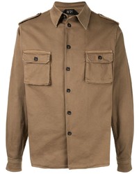 Мужская оливковая куртка-рубашка от N°21