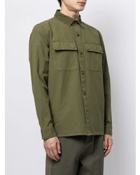 Мужская оливковая куртка-рубашка от Barbour