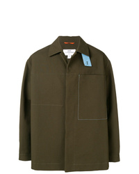 Мужская оливковая куртка-рубашка от Oamc