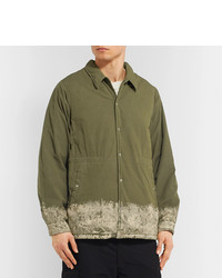 Мужская оливковая куртка-рубашка от VISVIM