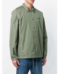 Мужская оливковая куртка-рубашка от Stussy