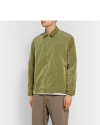 Мужская оливковая куртка-рубашка от Très Bien