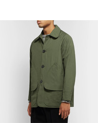 Мужская оливковая куртка-рубашка от Monitaly