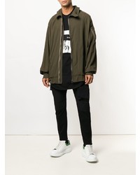 Мужская оливковая куртка-рубашка от Julius