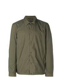 Мужская оливковая куртка-рубашка от Woolrich