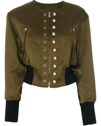Женская оливковая куртка с украшением от 3.1 Phillip Lim