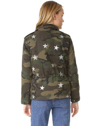 Женская оливковая куртка со звездами от Jocelyn