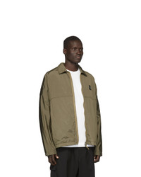 Оливковая куртка харрингтон от Stone Island