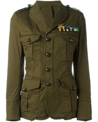 Женская оливковая куртка от Dsquared2