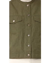 Женская оливковая куртка от Ulla Johnson