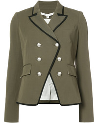 Женская оливковая куртка от Veronica Beard