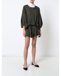 Женская оливковая куртка от Zac Posen