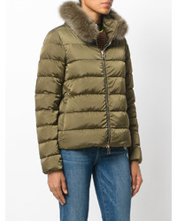 Женская оливковая куртка от Herno