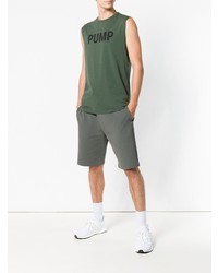 Мужская оливковая майка с принтом от Ron Dorff