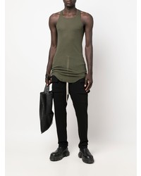 Мужская оливковая майка от Rick Owens