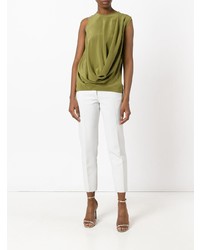 Женская оливковая майка от Gianluca Capannolo