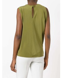 Женская оливковая майка от Gianluca Capannolo