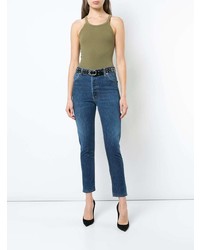 Женская оливковая майка от RE/DONE