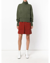 Женская оливковая массивная водолазка от Chloé