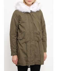 Женская оливковая парка от B.Style